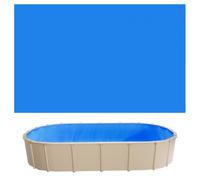 VEVOR Revestimiento para Piscina Ovalada PVC, Liner para Piscinas Elevadas Ovaladas de 360 x 623 cm, Grosor 0,8 mm, Altura de Pared 120 cm, Resistente al Desgarro, Frío y Sol para Exterior y Jardín