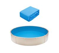 VEVOR Revestimiento para Piscina Redonda 350 cm Calibre Estándar Revestimiento de Vinilo para Piscina de Altura de Pared de 120 cm Revestimiento de Repuesto para Piscinas Elevadas, Color Sólido