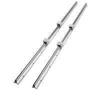 VEVOR - Riel de guía lineal SBR20 1500 mm, 2 rieles lineales 1500 mm, 4 bloques de rodamiento SBR20UU Kit de deslizadores lineales para máquinas automatizadas, routers CNC torres, impresora 3D