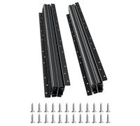 VEVOR Rieles Deslizantes para Cajones Bajo Encimera, con Cojinetes de Bolas para Gabinetes Debajo de las Escaleras, Carga 117 kg, Resistentes, para Reemplazo de Bricolaje, Negro, 600 x 75 x 55 mm
