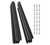 VEVOR Rieles Deslizantes para Cajones Bajo Encimera, Extensión Completa con Cojinetes de Bolas para Debajo de las Escaleras, Carga de 117 kg, para Reemplazo de Bricolaje, Negro, 1000 x 75 x 55 mm