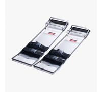 VEVOR Rodilleras de Hormigón de Acero Inoxidable, Deslizadores de Hormigón 697 x 205mm, Rodilleras de Hormigón, Par de Deslizadores Móviles, con Correas de Tabla para Acabado de Cemento y Hormigón