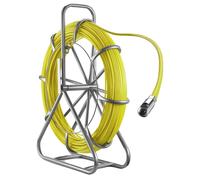 VEVOR: Rodillo de fibra de vidrio para cables, 152 metros, diámetro 6,3 mm. Barra de fibra de vidrio, cinta guía con soporte, herramienta para facilitar el tendido de cables con marcas, pasacables, he