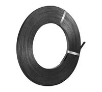 VEVOR Rollo de Fleje de Acero para Embalaje 500m x 19mm x 0,55mm Carrete para Fleje de Palés Resistencia de 770 kg Correas Metálicas de Embalaje Portátiles de Alta Resistencia, Negro