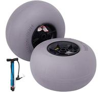 VEVOR Rueda Hinchable Neumático 33 cm TPU Neumáticos de Ruedas de Globo 2-3 PSI 4,4 kg Neumáticos de Ruedas Neumática Llanta Plástico Neumáticos de Carro Rueda Carretilla Sacos de Neumáticos