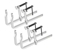 VEVOR Sargentos de Apriete 4 Pcs 30,48 cm Abrazaderas de Barra para Madera, Profundidad de 12 cm, Capacidad de Fuerza de 545 kg, Acero Forjado, Herramientas para Soldadura y Proyectos de Carpintería