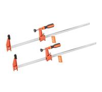 VEVOR Sargentos de Barra para Carpintería 2 PCS, Apertura de 60,96 cm, Abrazadera en F Bloqueable de Hierro Fundido y Acero al Carbono, Carga de 272 kg, Fáciles de Usar, Sargentos para Madera