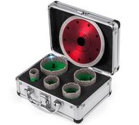 VEVOR Sierra Agujeros de Diamante 5 PCS Brocas 22/35/40/50/65 mm Hoja de Sierra