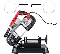 VEVOR Sierra de Cinta de Metal 1100W Base 0 - 45° Sierra de Cinta Profesional Tamaño Corte 12,7cm 137,8-472,4 Pies/min Sierra de Cinta de Corte para Metal, Acero, Aluminio y Cable Compuesto