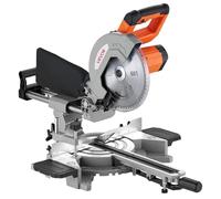 VEVOR Sierra Ingletadora Deslizante Compuesta 1800 W, Hoja de 254 mm, Ángulo y Profundidad de Corte Ajustables, Aluminio Fundido, Compacta y Pórtatil, Corte Multimaterial para Madera Metales Laminados