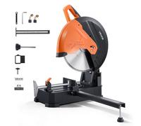 VEVOR Sierra Tronzadora para Corte de Metal 406,4 mm Corte en Frío 3000 W | Cortadora de Metales para Soldadura, Fabricación, Reparación, Motor con Escobillas, Inglete +/- 45°, Protector de Cuchilla