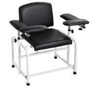 VEVOR Silla de Flebotomía con Reposabrazos Ajustables Capacidad 340kg | Cojín de 5cm, Silla de Extracción de Sangre Asiento Acolchado de PVC Estructura de Acero para Clínica Hospital y Laboratorio