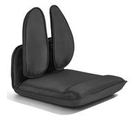 VEVOR Silla de Suelo Relax, Silla Reclinable con Respaldo Ajustable en 5 Posiciones, Soporte Ergonómico, Marco Metálico y Tapizado de Lino, para Lectura Descanso Sala de Estar Dormitorio, Color Negro