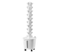 VEVOR Sistema de Cultivo Hidropónico, Torre Hidropónica Vertical de 10 Niveles con 50 Cápsulas, Bomba de Agua y Ruedas, Kit de Germinación de Plantas de Interior para Hierbas, Frutas y Verduras