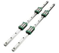 VEVOR: Sistema de guía lineal, 2 unidades. Carriles lineales HSR20 de 1700 mm, rodillos lineales, riel deslizante