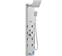 VEVOR Sistema de panel de ducha 6 modos Pantalla digital Acero inoxidable