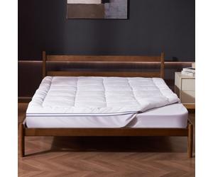 VEVOR Sobrecolchón Desmontable y Lavable con Relleno de Fibra 1524x2032x25,4 mm