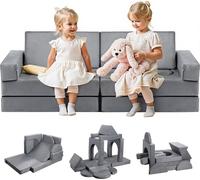 VEVOR: Sofá infantil de 14 piezas, sillón modular para niños, sofá de juego, sofá modular para niños, sofá de juego para montar