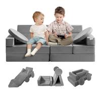 VEVOR Sofá Infantil Sofá Modular 15 Piezas Geométricas Esponja de Alta Densidad