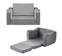 VEVOR Sofá Infantil , Sofá Plegable para Niños con Reposabrazos, de Esponja 28D y Pelo Corto, Silla Convertible para Niños, Sofá Infantil Plegable para Juegos Divertidos o Descanso , Tamaño M