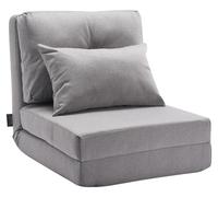 VEVOR: Sofá modular para el suelo, sofá cama, sillón reclinable acolchado con 5 posiciones ajustables, sofá plegable para sala de estar, color gris