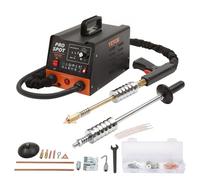 VEVOR Soldador por Puntos Extractor de Abolladuras para Carrocería 3 kW 6 Modos Kit de Soldadura Herramienta de Reparación de Carrocería 16 Accesorios para Eliminación de Abolladuras de Vehículos