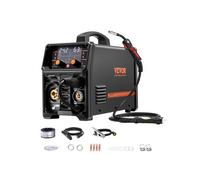 VEVOR Soldador Pro MIG 250 A, Máquina de Soldadura Sinérgica 5 en 1 MIG a Gas/MIG con Núcleo Fundente/STick/Lift TIG/MIG PLUSE con Tecnología de Inversor IGBT y Pantalla LCD, 430 x 180 x 320 mm