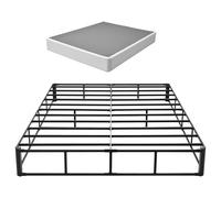 VEVOR Somier para Cama Tamaño de 2010 x 230 x 1515 mm, Soporte para Colchón, Capacidad de Carga de 1587 kg, Reducción de Ruido, con Cubierta de Tela, Marco de Metal, Protección de Rincones Redondeados
