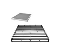 VEVOR Somier Tamaño Queen con Tela Lavable, Estructura de Cama Tamaño Queen Estructura de Metal Resistente 2010 x 1510 x 102 mm, Base de Colchón de Capacidad Máxima de 1587,57 kg Fácil Instalar