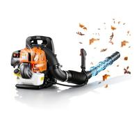 VEVOR Soplador de Hojas 43 cc Soplador de Mochila a Gasolina para Limpieza, Motor de 2 Tiempos, Tanque de Combustible 1,38 L, Volumen 815 m³/h, Velocidad 241 km/h, para Nieve Residuos en Jardín Patio
