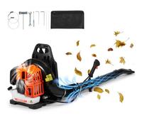 VEVOR Soplador de Hojas de Gas 52 CC Soplador de Nieve de Mochila 2 Tiempos con Tanque de Combustible 1,37 L Volumen de Aire de 480 CFM para Cuidado del Césped, Limpieza de Hojas, Eliminación de Nieve