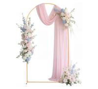 VEVOR Soporte de Arco Dorado para Telón de Fondo, 2,2 x 1,2 m, Estructura Estable, 1 Juego, para Bodas, Fiestas de Cumpleaños, Graduaciones, Celebraciones Navideñas y Decoración de Ceremonias