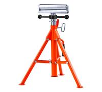 VEVOR Soporte de Rodillos Carga de 1134 kg Caballete de Rodillos de Acero Altura Ajustable de 70-132 cm Soporte de Caballete Plegable Soporte de Rodillo para Sierra de Mesa Amoladora Cepilladora