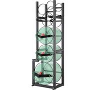 VEVOR Soporte para tanque de refrigerante para 1 tanque de 50 lb, 2 de 30 lb y 3 otros tanques de botellas pequeñas soporte para tanque de cilindro 15,55"x12,99"x49,8" soporte para cilindro
