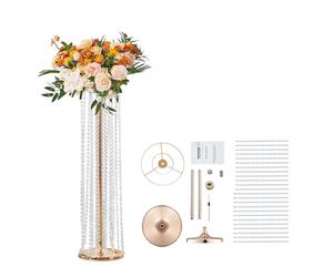 VEVOR Soportes para Flores de Boda 2 Piezas Estante de Flores de Boda Alto de 90 cm Soporte de Exhibición Floral de Metal Cristal para Eventos de Recepción, Decoración del Hogar, Hotel, Fiestas, Bodas