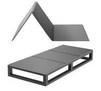 VEVOR Tabla de Cama Plegable, Tamaño de 190,5 x 96 cm, Soporte para Colchón, Tablas de Bunkie con Tirantes, Material de Tableros de PP, Base Tapizada con Tela Oxford 600D, para Camas Literas Sofás