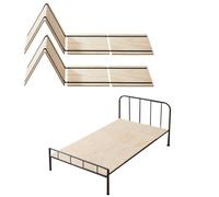 VEVOR Tabla de Litera para Cama Individual Listones de Cama Plegables 180 x 90 x 1 cm Soporte de Colchón de Madera para Cama Individual, Soporte Debajo de Las Tablas de Colchón, 8 PCS, Color Madera