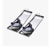 VEVOR Tablas para rodillas de concreto de 30'' x 8'' Tablas deslizantes para rodillas Tabla para arrodillarse Tablas para rodillas de acero inoxidable Deslizadores de concreto Par