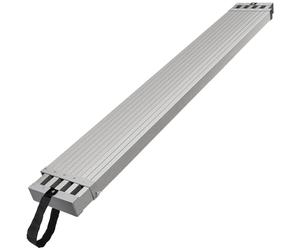 VEVOR Tablón de Trabajo Telescópico de Aluminio, 1750 x 325 x 85 mm de Capacidad de 227 kg, Tablón de Extensión con Plataforma Antideslizante Accesorio de Escalera de Andamio, Aleación de aluminio