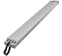 VEVOR Tablón de Trabajo Telescópico de Aluminio, 2300 x 325 x 85 mm de Capacidad de 227 kg, Tablón de Extensión con Plataforma Antideslizante Accesorio de Escalera de Andamio, Aleación de Aluminio