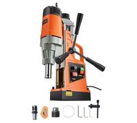 VEVOR Taladro de Núcleo Magnético 1550W Taladrador Magnético Profesional 13000N 500rpm Taladro Magnético Portátil Profundidad 50mm Diámetro de Perforación 50mm Sistema de Perforación Electromagnética