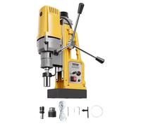 VEVOR, taladro magnético, motor de 1400 W, taladro de columna eléctrico con fuerza de sujeción de 13000 N