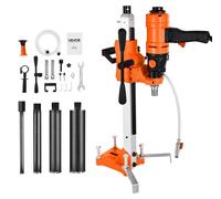 VEVOR: Taladro manual para perforación de núcleos de diamante, herramienta para perforar hormigón, broca de 10,2 cm, 1500W, 2 en 1, diámetro máximo de perforación: 200 mm
