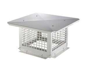 VEVOR Tapa de Chimenea 305x305 mm Sombrero de Chimenea Base Cuadrada Tapa de Cubierta de Acero Inoxidable 304 Protector contra Pájaros Viento y Lluvia con Accesorios para Diferentes Tipos de Chimeneas