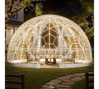 VEVOR Tienda de Campaña con Cúpula de Burbujas, 457 x 290 cm Tienda de Campaña Transparente de PVC para 10-14 Personas con Ventana para Exterior, Camping, Patio, Jardín, Fiesta, Cumpleaños, Boda