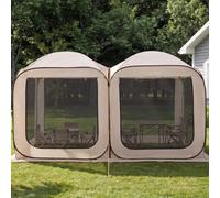 VEVOR Tienda de campaña con mosquitera, 10 x 9 pies, tienda de campaña desplegable para 4-8 personas, toldo con bolsa de transporte, lados de red, estacas para el suelo, para jardín, patio