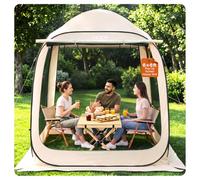 VEVOR Tienda de campaña con mosquitera, 10 x 9 pies, tienda de campaña desplegable para 4-8 personas, toldo con bolsa de transporte, lados de red, estacas para el suelo, para jardín, patio