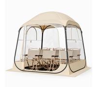 VEVOR Tienda de Campaña Deportiva Emergente, 183 x 183 x 195 cm, Carpa Deportiva Impermeable Transparente con Tapete y Cubierta Superior para 2-4 personas para Jardín, Camping, Pesca y Animaciones