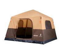 VEVOR Tienda de Campaña Inflable para 4-6 Personas, Tienda de Campaña de Inflado Automático con 2 Puertas y Ventanas de Malla, Impermeable y Portátil con Bolsa de Almacenamiento, para Viajes Glamping