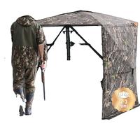 VEVOR: Tienda de camuflaje para caza, refugio para 2-3 personas, con paneles transparentes en el suelo y bolsa de transporte. Tienda de camuflaje resistente con puerta lateral silenciosa y ventanas, i